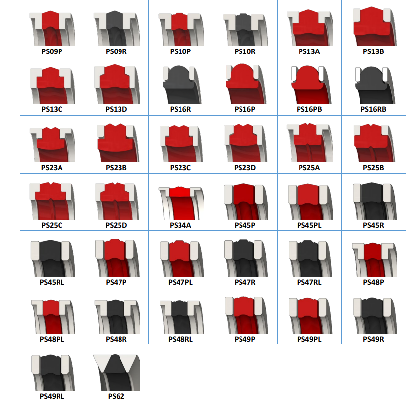 Double Acting 3 Elements Piston Seal