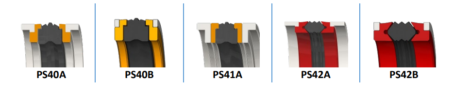 Double Acting 5 Elements Piston Seal