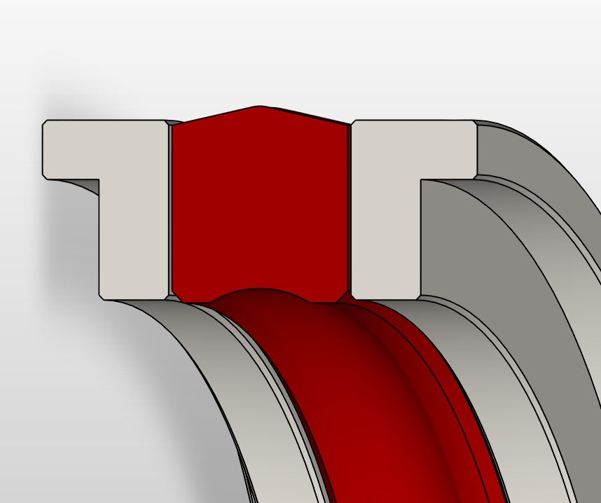 Double Acting 3 Elements Piston Seal