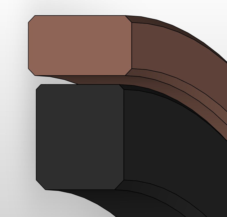 Square Ring Activated Piston Seal