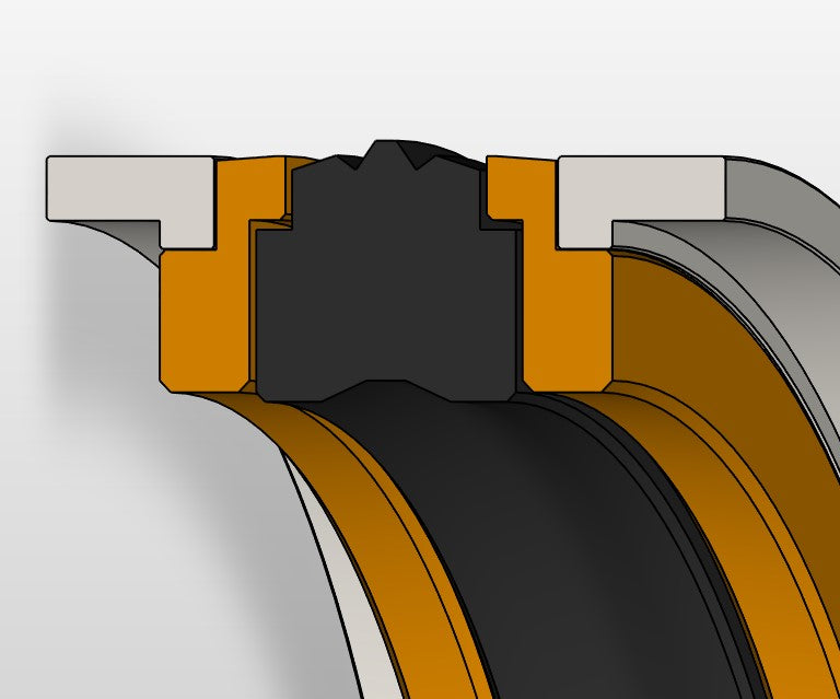 Double Acting 5 Elements Piston Seal