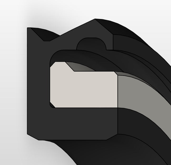 Inverted Radial – Single Acting Complex Rotary Seal
