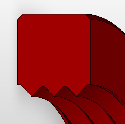 Radial - Double Acting Simple Rotary Seal