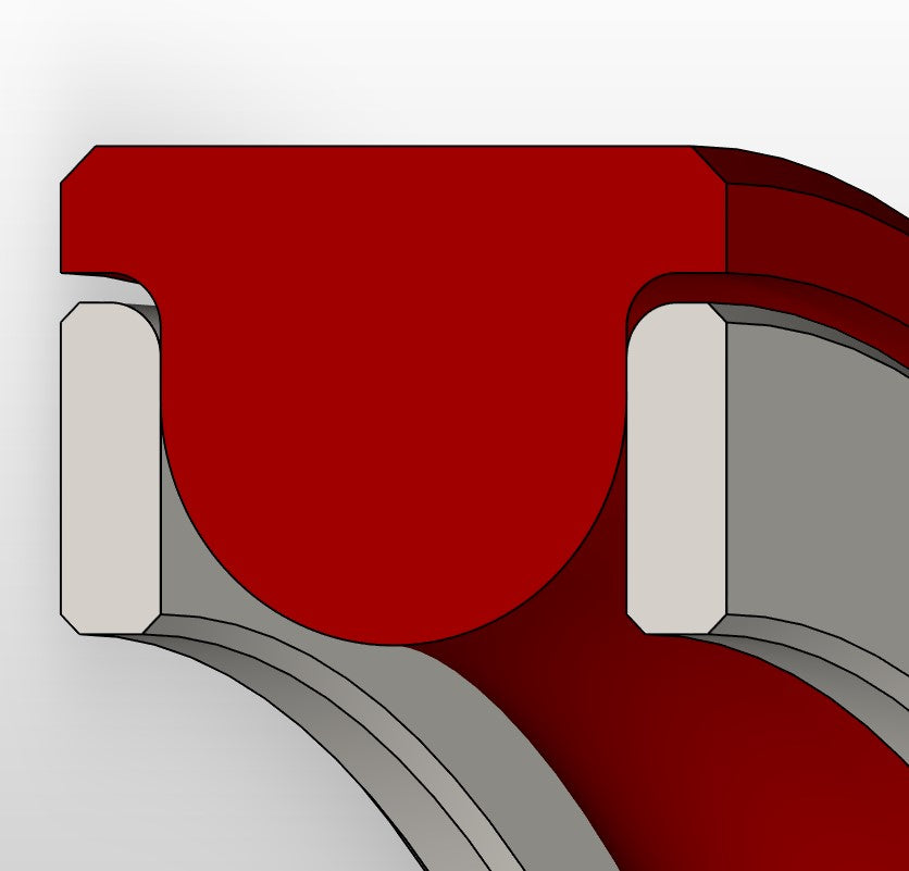 Double Acting 3 Elements Rod Seal