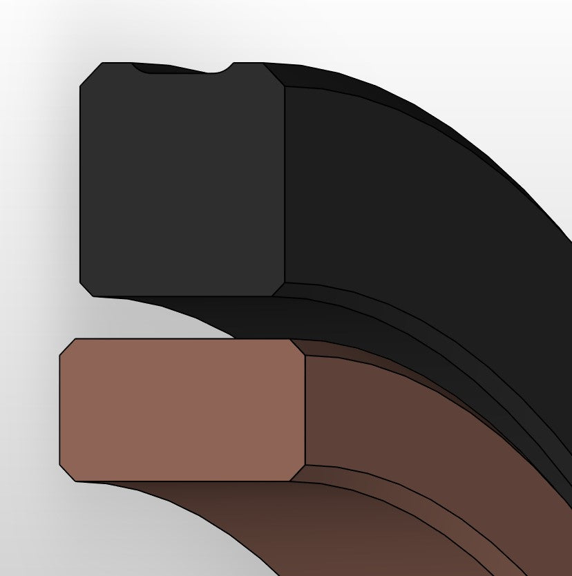 U-Ring Activated Rod Seal