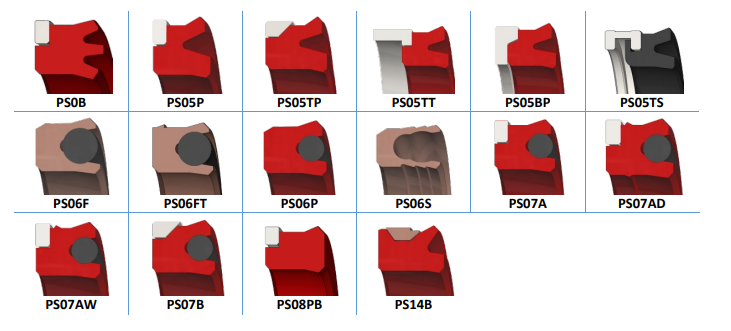 Single Acting Complex Piston Seal