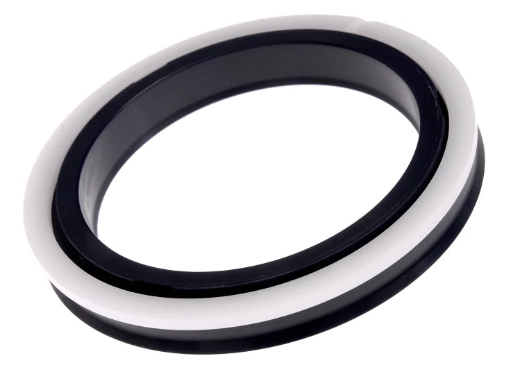 Grooved Piston Seal with External Extrusion Ring - Imperial