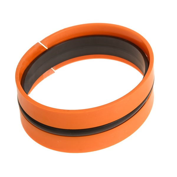 Solid Piston Seal - 3pc with Clip On Wear Rings - Hallite Type 65